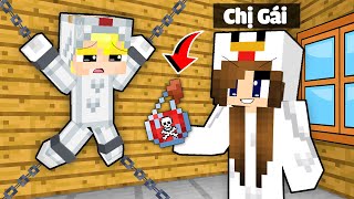 Tô Gà Thử Thách 24H Thoát Khỏi Chị Gái Siêu Quậy Trong Minecraft [upl. by Leber]