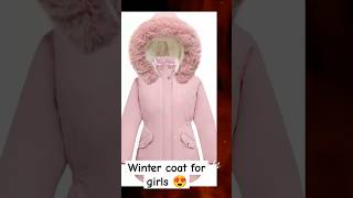 Winter coat for girls 2024  Girls winter coat design 2024  Korean style [upl. by Anerbas]