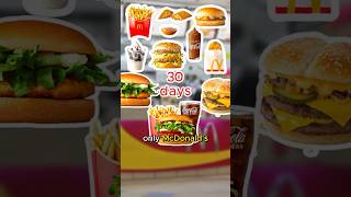 30 Days of Eating Only McDonalds 🤯 [upl. by Berthe]