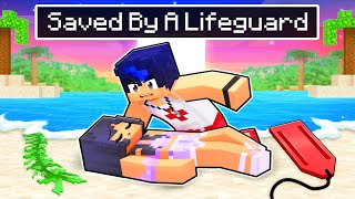 Saved by a LIFEGUARD in Minecraft [upl. by Gudrun50]