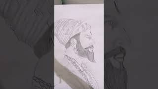 Chhatrapati Shivaji ki drawing and subscribe 😍 [upl. by Ydassac427]