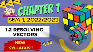 SHORT NOTES ANIMATION 12  Resolving vectors  Matriculation Physics Sem 1 Chapter 1 [upl. by Llerehs404]