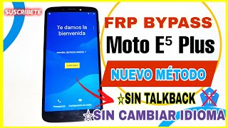 Quita cuenta gogle MOTO E5 PLUS Y OTROS MODELOS 2024 [upl. by Atelra]