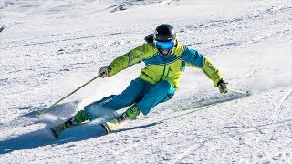 Ski Review Volkl Racetiger SL Demo 201819  Reilly McGlashan [upl. by Aisatsanna]