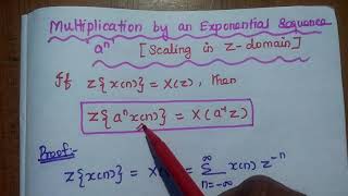 Properties of Z  Transform  Part 1 [upl. by Yehus182]