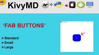 KivyMD Fab Buttons Fab Butonları Python MobileDesktop App [upl. by Dare]