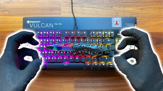 Roccat Vulcan TKL Pro Mechanical Keyboard Unboxing  ASMR [upl. by Hehre]