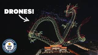 Incredible Drone Display is World’s Biggest Ever  Guinness World Records [upl. by Barrett601]