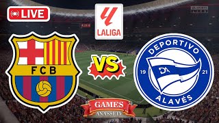 🔴⚽ Live Match Deportivo Alaves vs Barcelona 🔴⚽  Laliga 2024  eFootball PES Gameplay PC HD [upl. by Addia42]