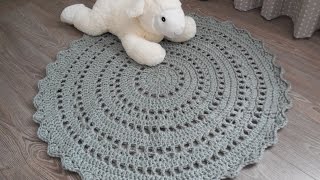 tutorial gehaakt vloerkleed  mat  tapijt  placemat [upl. by Bailie]