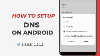 How to Change DNS Server in Android for Mobile Data amp WiFi [upl. by Ashwin]