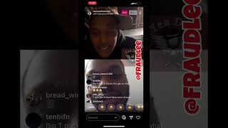 Fbg Cash On Live With BigTUpNext Dissing Fbg Duck chiraq drill fbgduck fbgcash [upl. by Leahkim]