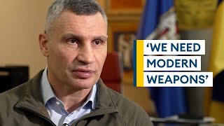 Exclusive Klitschko thanks UK military as Ukraine braces for winter war [upl. by Navanod]