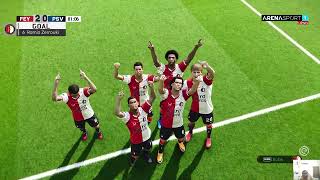 Feyenoord vs PSV  KNVB Beker 202324  PES 21 Samenvatting [upl. by Irreg]