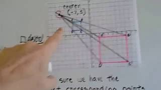 Grade 8 Math 101d Dilations  Find the Center of Dilation [upl. by Wan]