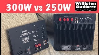 Subwoofer Plate Amps Dayton SPA250 vs Yung SD300 Tested [upl. by Imorej]