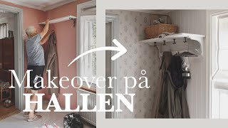 Min stora hallmakeover med loppis amp DIY 🔨 [upl. by Porche726]