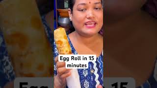 Egg roll in 15 minutes food recipe ytshorts cooking [upl. by Nodgnal]