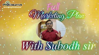 PROCREATIVE FULL MARKETING PLAN WITH SUBODH SIR [upl. by Rabin]