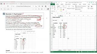 AAT Level 3 Spreadsheet Excel If Function [upl. by Winola324]