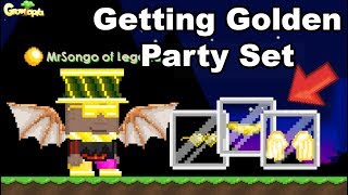 GETTING GOLDEN PARTY SET  OMG  GrowTopia [upl. by Now]