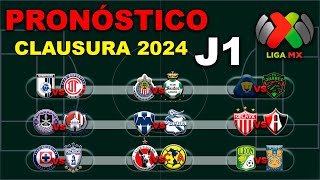 ⚽ El mejor PRONÓSTICO para la JORNADA 1 de la LIGA MX CLAUSURA 2024  Análisis  Predicción [upl. by Anoynek]