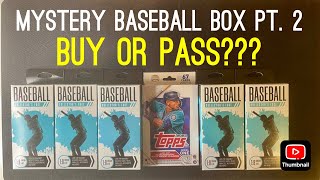 Mystery Baseball Boxes Pt 2 Plus Bonus Hanger Box Opening [upl. by Anircam879]