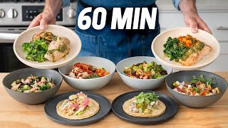 How I Cook 20 Healthy Meals in 1 HOUR [upl. by Qiratla]