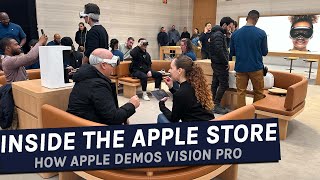 Inside The Apple Store  A Vision Pro Demo [upl. by Isidoro]