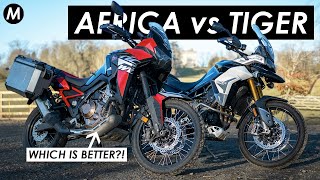 2022 Honda Africa Twin CRF1100L vs Triumph Tiger 900 Rally Pro Which Should You Buy [upl. by Raimundo]