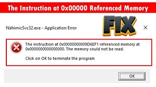 How To Fix The Instruction at 0x00000 Referenced Memory At 0x00000  The memory Could NotBe Written [upl. by Nidia]