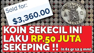 UANG KUNO KOIN SEKECIL INI LAKU 50 JUTA RUPIAH SEKEPING  120 Gulden 1854 Netherlands Indies [upl. by Jobye360]