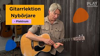 Gitarrlektion  Nybörjare  Plektrum [upl. by Torhert]