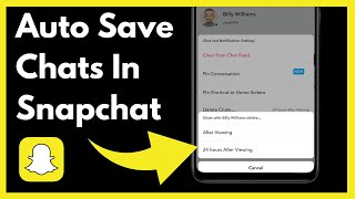 How to Auto Save Chats on Snapchat  Simple And Easy 2024 [upl. by Adnov]