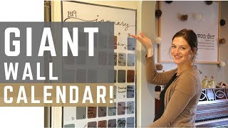 How I Plan and Schedule my Life  DIY Wall Calendar [upl. by Ogg]