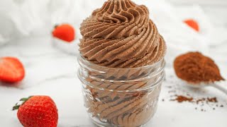 How to Make Stabilized Chocolate Whipped Cream [upl. by Nazar397]