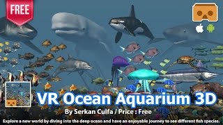 VR Ocean Aquarium 3D  Best VR 3D enjoyable journey to see different fish species for everyone [upl. by Clawson181]