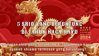 5 SHIO YANG BERUNTUNG DITAHUN NAGA KAYU Apakah shiomu termasuk yang beruntung ditahun ini [upl. by Topper]