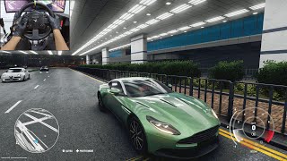 Test Drive Unlimited Solar Crown  Aston Martin DB11  Steering wheel gameplay [upl. by Allyson69]