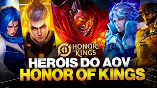 O GUIA DEFINITIVO DOS HERÓIS DO ARENA OF VALOR no HONOR OF KINGS [upl. by Banquer758]