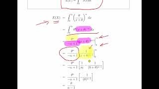 Reliability Analysis Survival Functions  Deriving the Pareto Mean [upl. by Ttegdirb34]