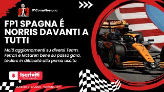 Fp1 Spagna è Norris davanti a tutti [upl. by Nosnarb]