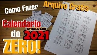 Como Fazer Calendário do ZERO [upl. by Sib]