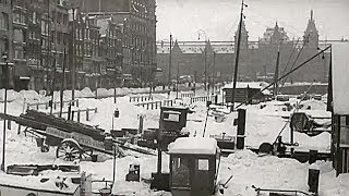 19411942 Een barre winter in Amsterdam  oude filmbeelden [upl. by Pish]