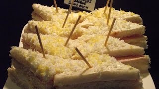 How to make Basque pintxos Ham and egg triangles [upl. by Nalon]