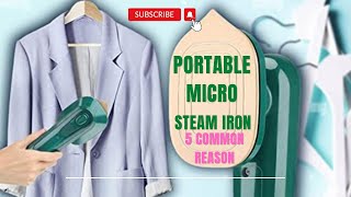 Mini Travel Steam Iron I Portable Micro Steam Iron I Green Mini Iron Handheld Garment Steamer [upl. by Abate]