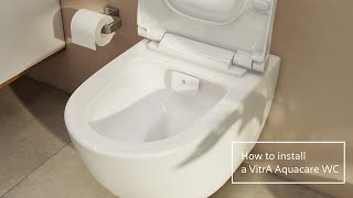 TOTO AP or EP WallHung Toilet Installation Video [upl. by Oer]