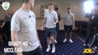 JOEs Flick Darts Challenge with Robbie Brady and James McClean [upl. by Ahmed]