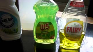 Window cleaning tips for washing up liquid soap Fairy v Ecover [upl. by Jankey285]