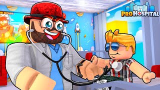 Lukas and Dad Building a Pro Hospital Tycoon in Roblox [upl. by Sitoiyanap]